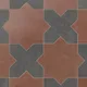 Burnt Umber Star and Midnight Slate Cross