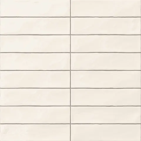 Harper 3 x 12 Glossy Ceramic Tile in Eggshell
