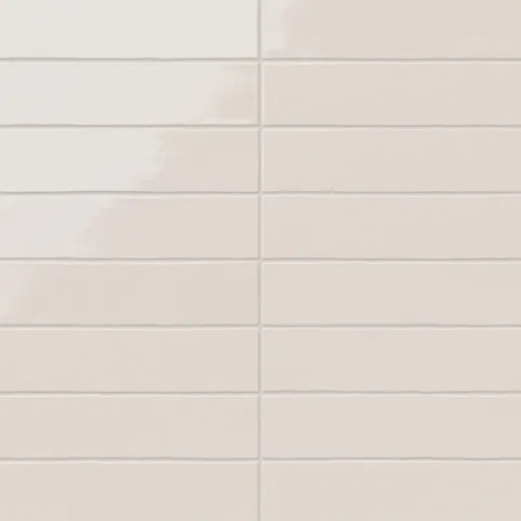 Harper 3 x 12 Glossy Ceramic Tile in Eggshell