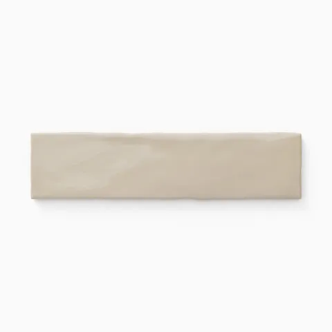 Harper 3 x 12 Glossy Ceramic Tile in Nest Beige