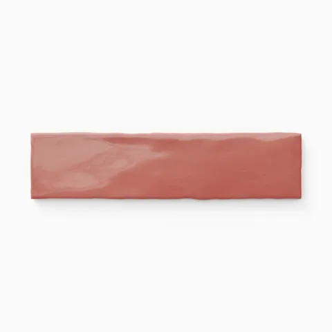 Harper 3 x 12 Glossy Ceramic Tile in Vermilion