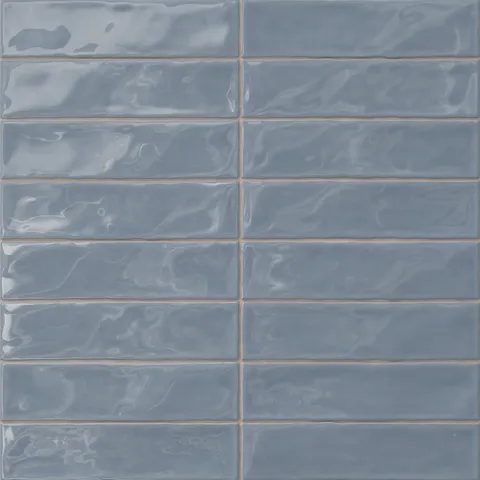 Harper 3 x 12 Glossy Ceramic Tile in Cerulean