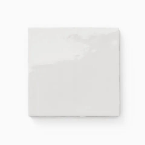 Harper 5 x 5 Glossy Ceramic Tile in White