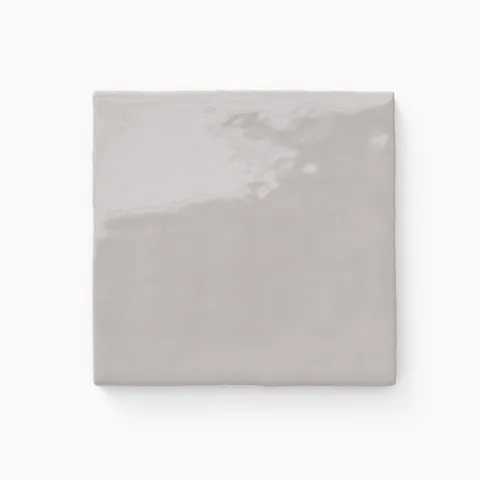 Harper 5 x 5 Glossy Ceramic Tile in Quill Grey