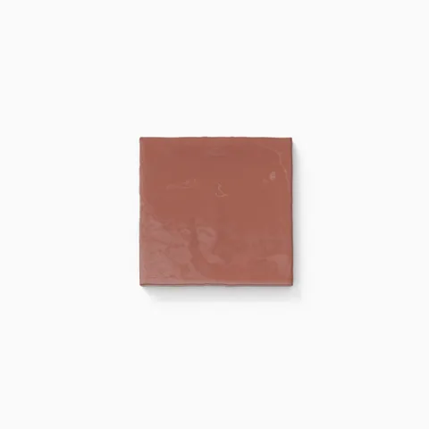 Harper 5 x 5 Glossy Ceramic Tile in Vermilion