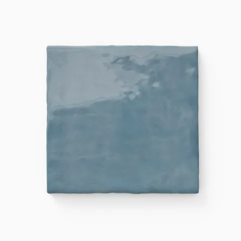 Harper 5 x 5 Glossy Ceramic Tile in Cerulean