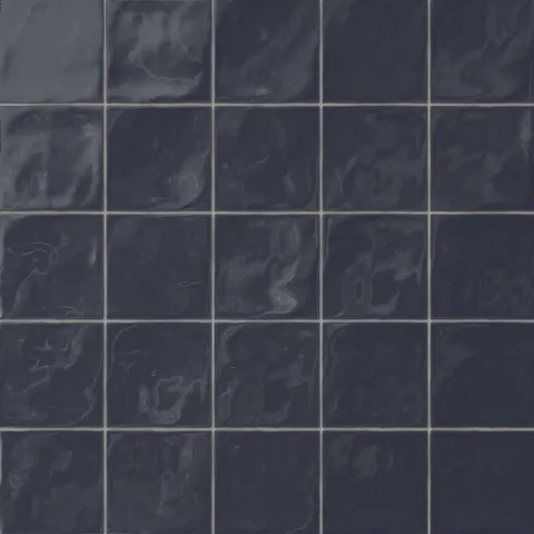 Harper 5 x 5 Glossy Ceramic Tile in Denim