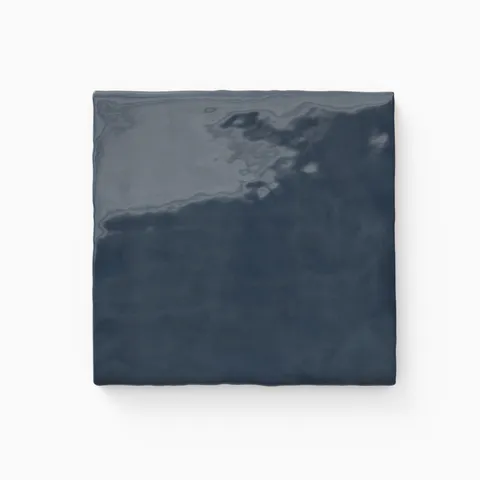 Harper 5 x 5 Glossy Ceramic Tile in Denim