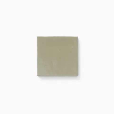 Harper 5 x 5 Glossy Ceramic Tile in Basil