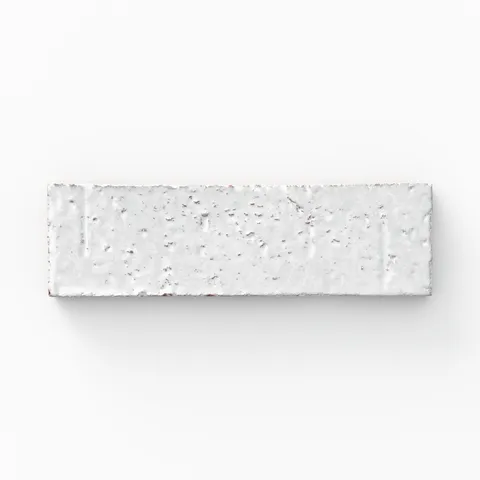 Elias 2 x 8 Glossy Brick Tile in Pearl