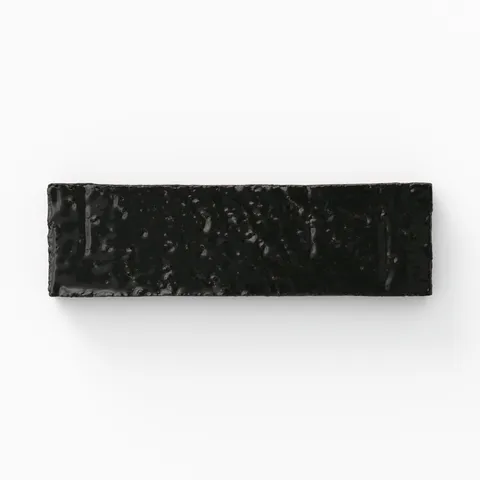 Elias 2 x 8 Glossy Brick Tile in Midnight