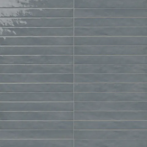 Remi 2 x 17 Glossy Ceramic Tile in Slate