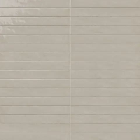 Remi 2 x 17 Glossy Ceramic Tile in Oat