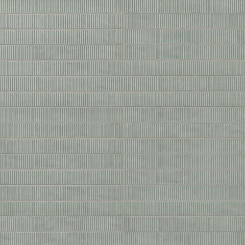 Remi 2 x 17 Glossy Ceramic Tile in Pistachio Deco
