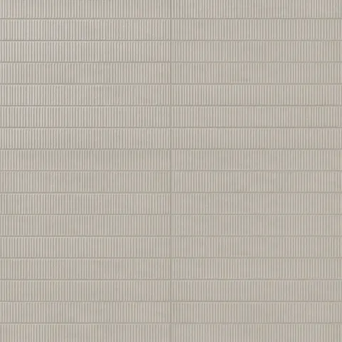 Remi 2 x 17 Glossy Ceramic Tile in Oat Deco