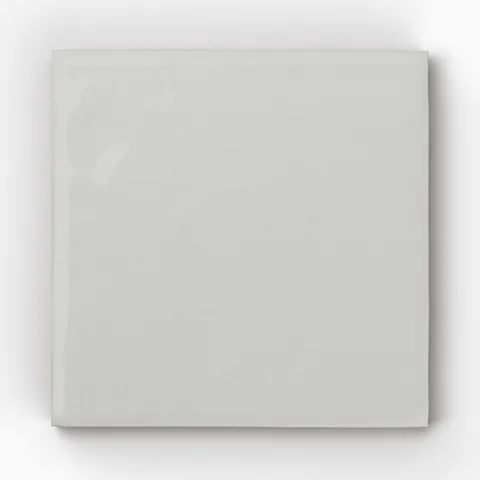 Mila 4 x 4 Glossy Ceramic Tile in Eggshell