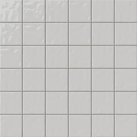 Mila 4 x 4 Glossy Ceramic Tile in Eggshell