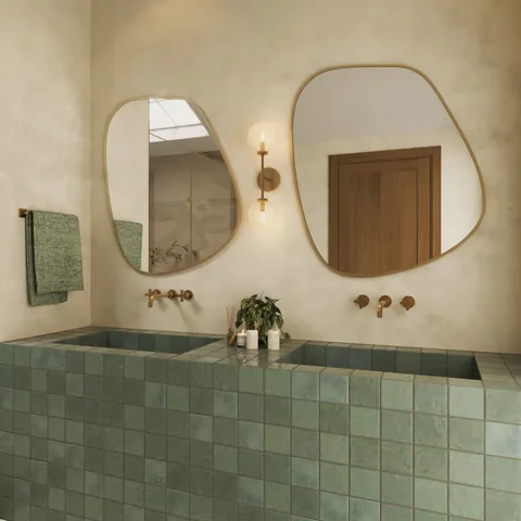 Mila 4 x 4 Glossy Ceramic Tile in Jade