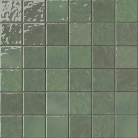 Mila 4 x 4 Glossy Ceramic Tile in Jade