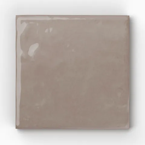 Mila 4 x 4 Glossy Ceramic Tile in Gray