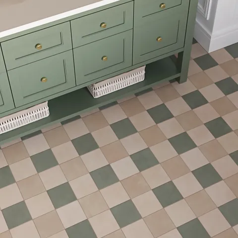 Isabel 6 x 6 Matte Porcelain Tile in Almond Mist
