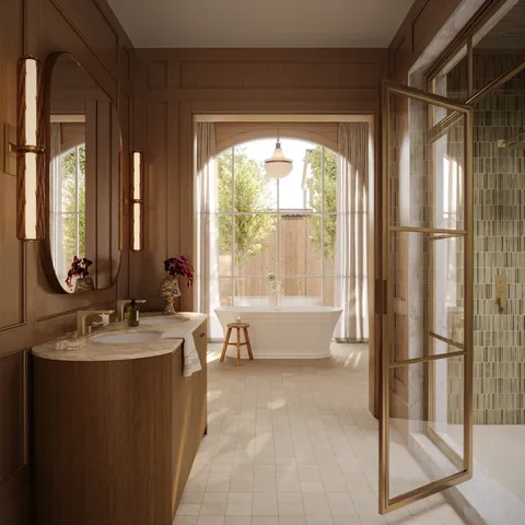 Isabel 6 x 6 Matte Porcelain Tile in Almond Mist