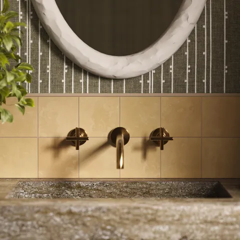Isabel 6 x 6 Matte Porcelain Tile in Golden Sky