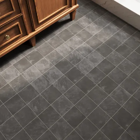 Isabel 6 x 6 Matte Porcelain Tile in Midnight Slate