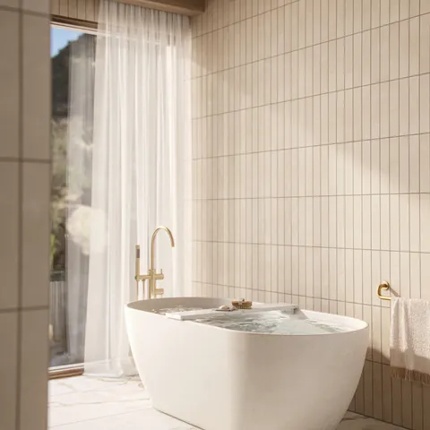 Isabel 2.5 x 12 Matte Porcelain Tile in Almond Mist