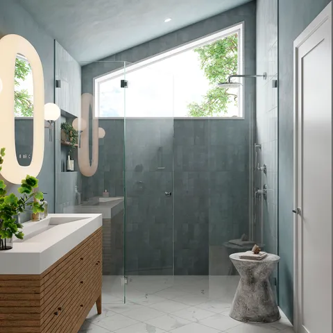 Isabel 2.5 x 12 Matte Porcelain Tile in Saltwater