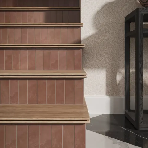 Isabel 2 x 6 Matte Porcelain Tile in Burnt Umber