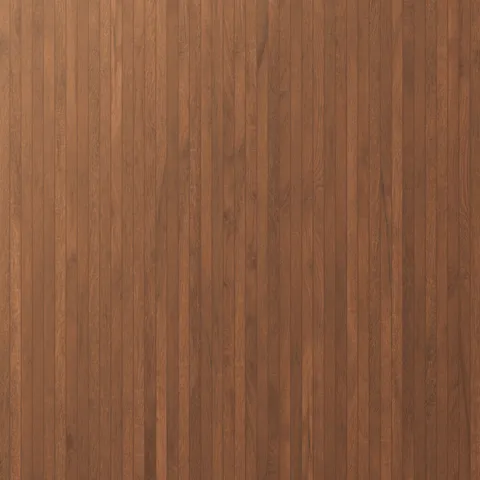 Macchiato wood-look porcelain 8x48 mosaic tile in a matte finish, showcasing warm medium-brown hues and subtle wood grain detail.
