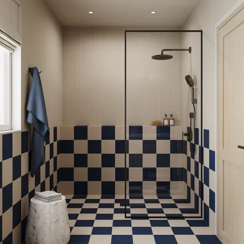 Merrick 8 x 8 Matte Porcelain Tile in Rhythm and Blues