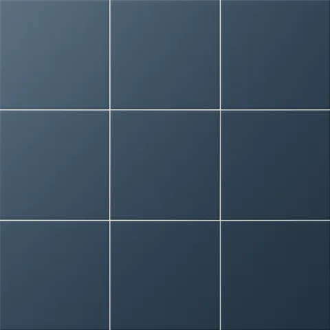 Matte navy blue square tiles bring bold sophistication and depth—ideal for modern, coastal, or dramatic bathroom spaces.