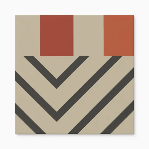 Merrick 8 x 8 Matte Porcelain Tile in Color Mix