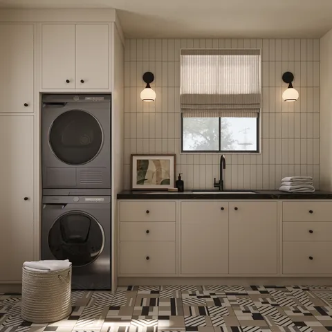 Merrick 8 x 8 Matte Porcelain Tile in Neutral Mix