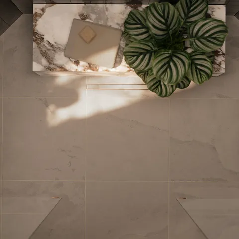 Aurora 24 x 24 Matte Porcelain Tile in Ivory