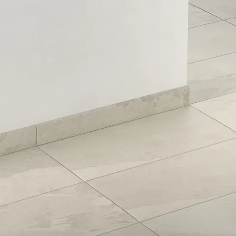 Aurora 3 x 24 Matte Porcelain Bullnose Tile in Grey