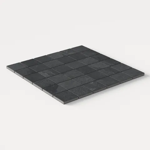 Aurora 2 x 2 Matte Porcelain Mosaic Tile in Lava