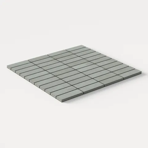 Aurora 1 x 3 Matte Porcelain Mosaic Tile in Ardesia