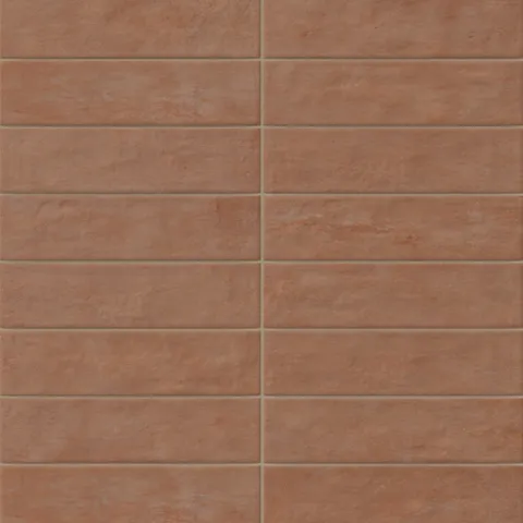 Kai 3 x 12 Matte Porcelain Tile in Terracotta