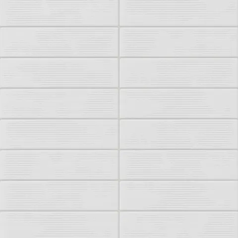 Kai 3 x 12 Glossy Porcelain Tile in Vintage White