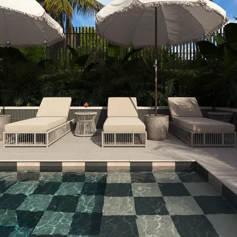 Kai 12 x 12 Matte Porcelain Tile in Marine