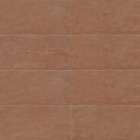 Kai 12 x 24 Matte Porcelain Tile in Terracotta