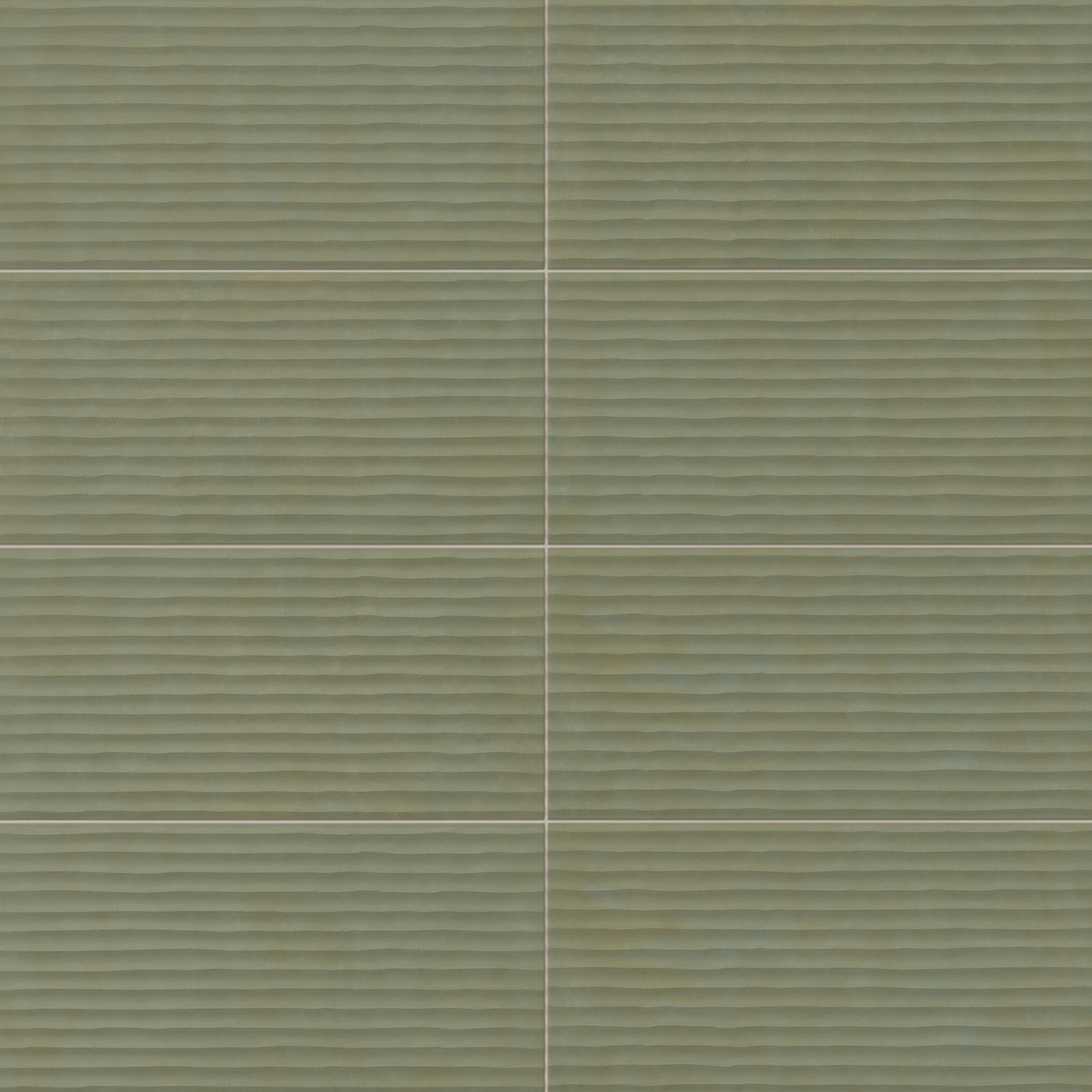 Kai 12 x 24 Fluted Matte Porcelain Tile in Jade | Edward Martin