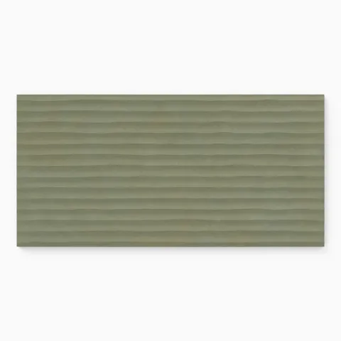 Kai 12 x 24 Fluted Matte Porcelain Tile in Jade