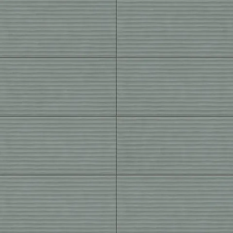 Kai 12 x 24 Fluted Matte Porcelain Tile in Marine