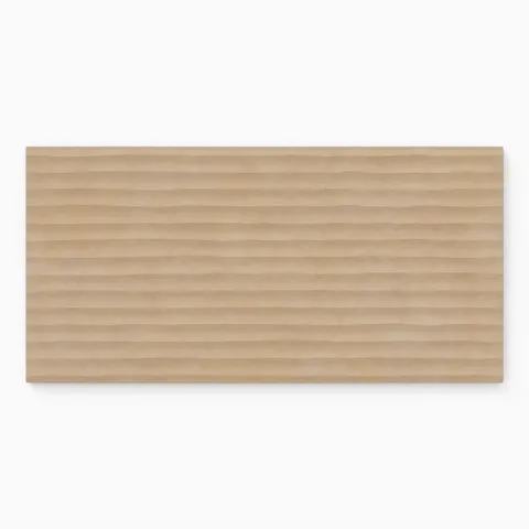 Kai 12 x 24 Fluted Matte Porcelain Tile in Buttercup
