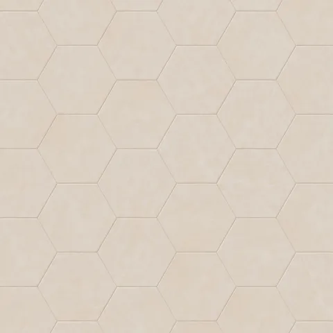 Kai 10 x 10 Matte Porcelain Hexagon Tile in Alabaster