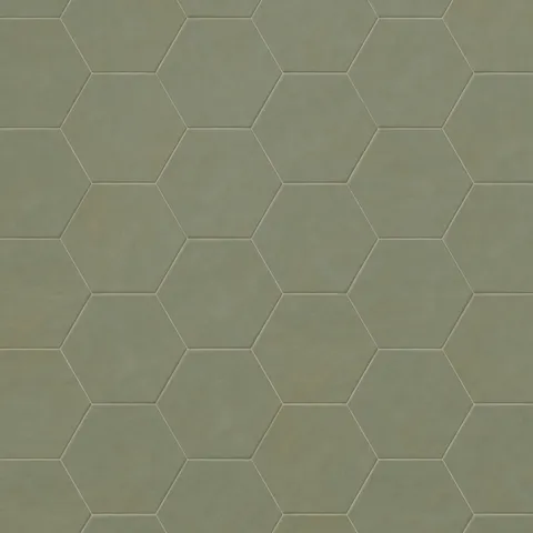 Kai 10 x 10 Matte Porcelain Hexagon Tile in Jade